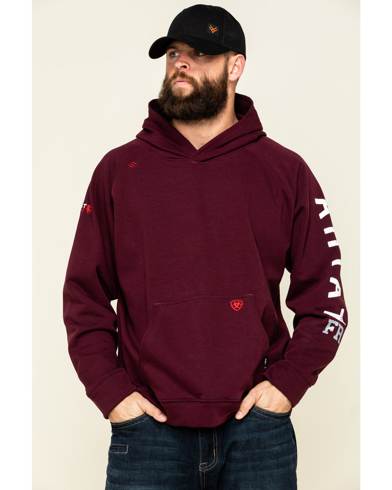 Product Name Ariat Men s Malbec FR Primo Fleece Roughneck Hooded Sweatshirt Tall