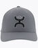 Image #3 - HOOey Men's Gray Solo III Flex Fit Ball Cap , , hi-res