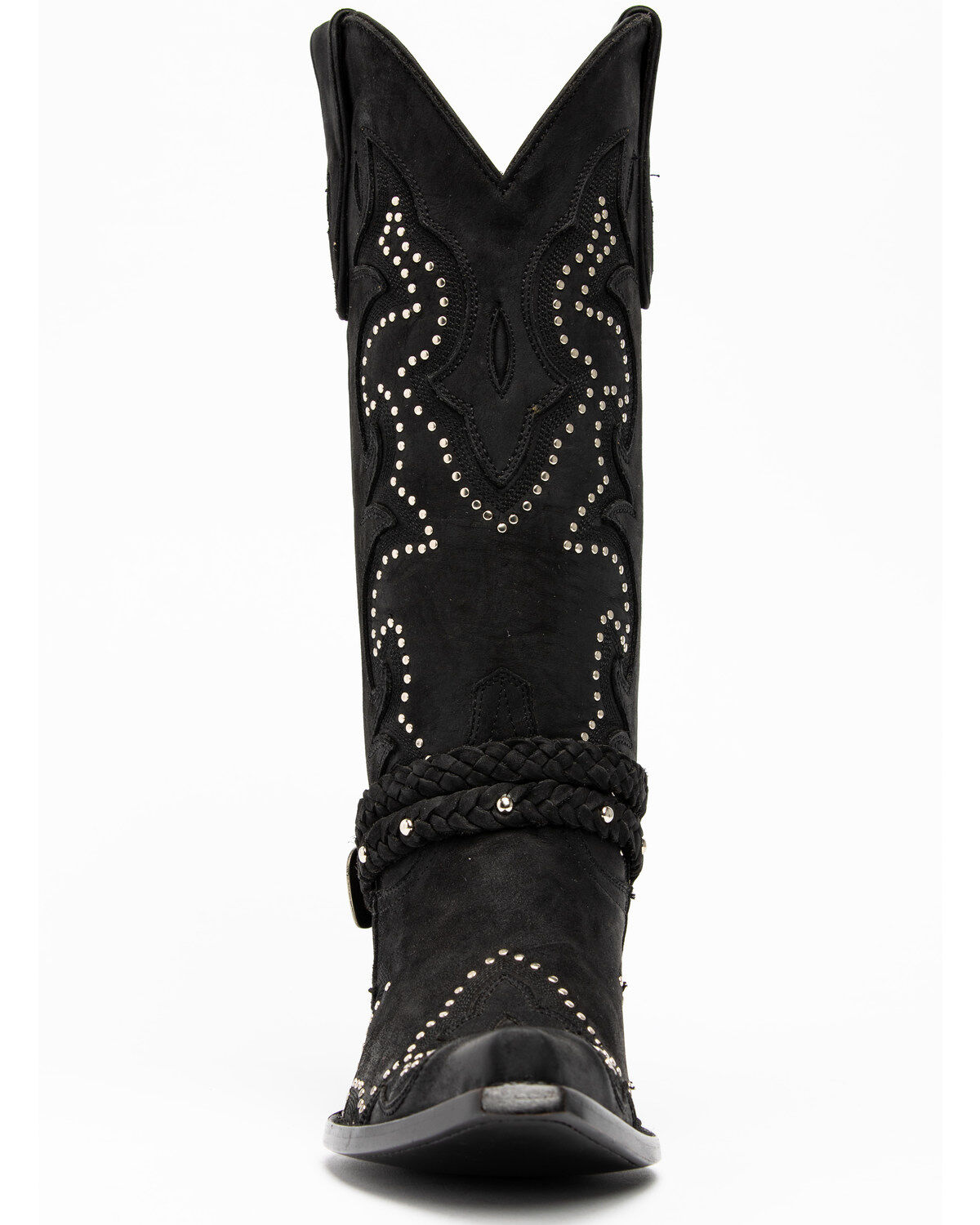 black suede cowboy boots womens
