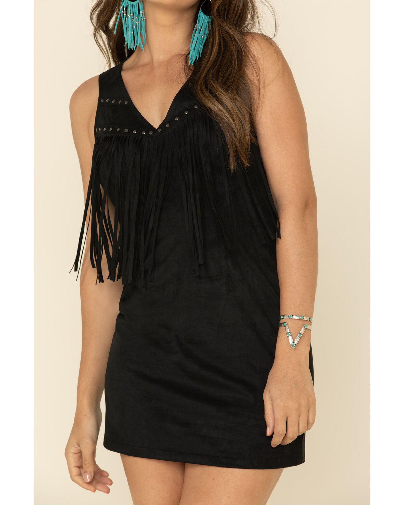 Country western fringe dresses deals