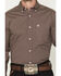 Image #3 - Ariat Men's Wrinkle Free Geo Print Fitted Long Sleeve Button-Down Western Shirt, Brown, hi-res