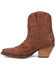 Image #3 - Dingo Women's Sweetheart Embroidered Booties - Round Toe, Brown, hi-res
