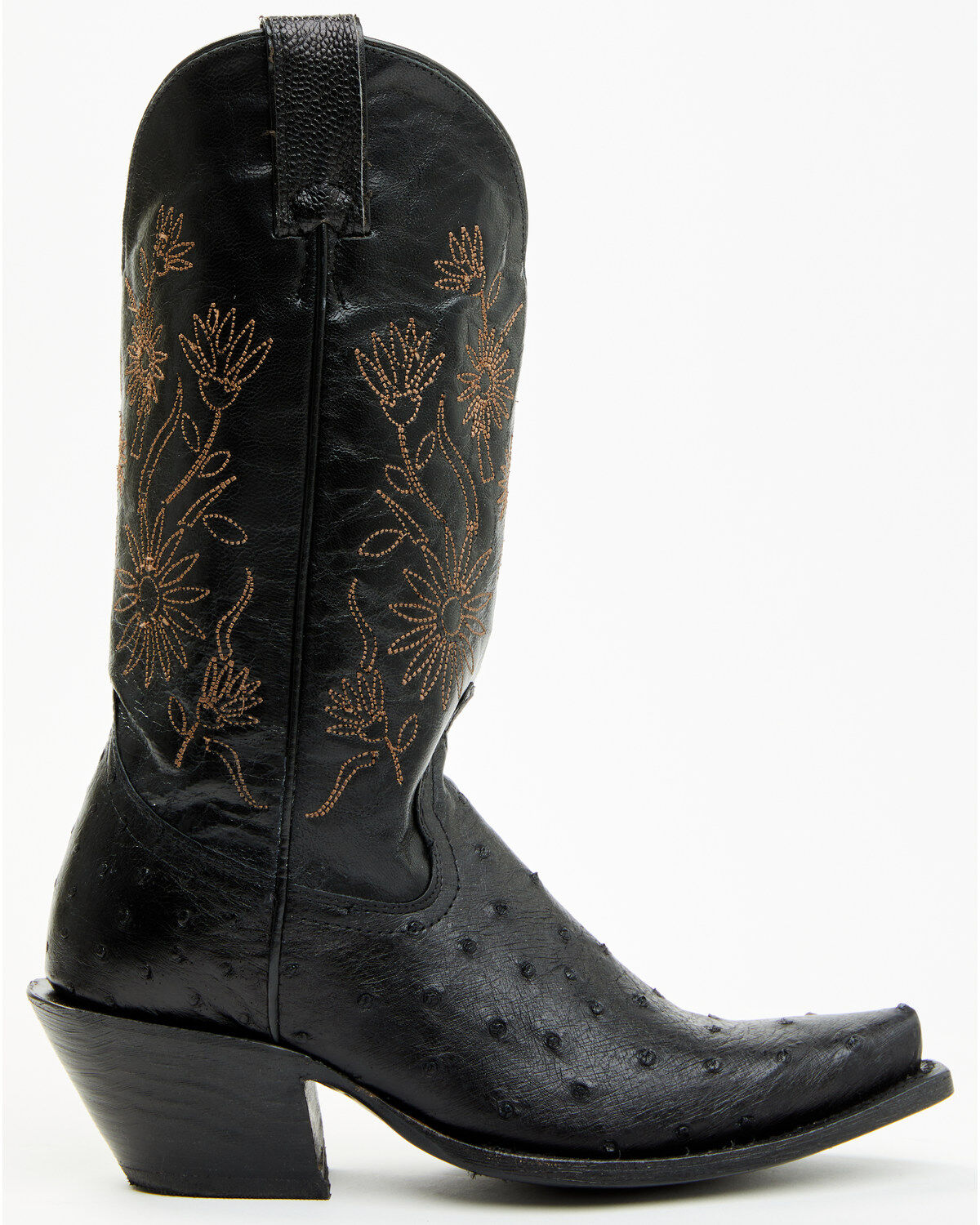 Image #2 - Shyanne Women's Daisie Exotic Full Quill Ostrich Western Boots - Snip Toe, Black, hi-res