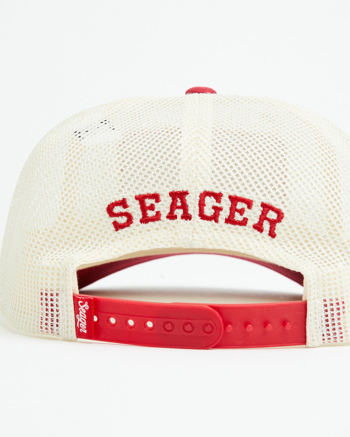 Image #3 - Seager Men's Keep It Country Ball Cap, Red, hi-res