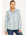 Image #1 - Wrangler Riggs Women's Plaid Long Sleeve Work Shirt, , hi-res