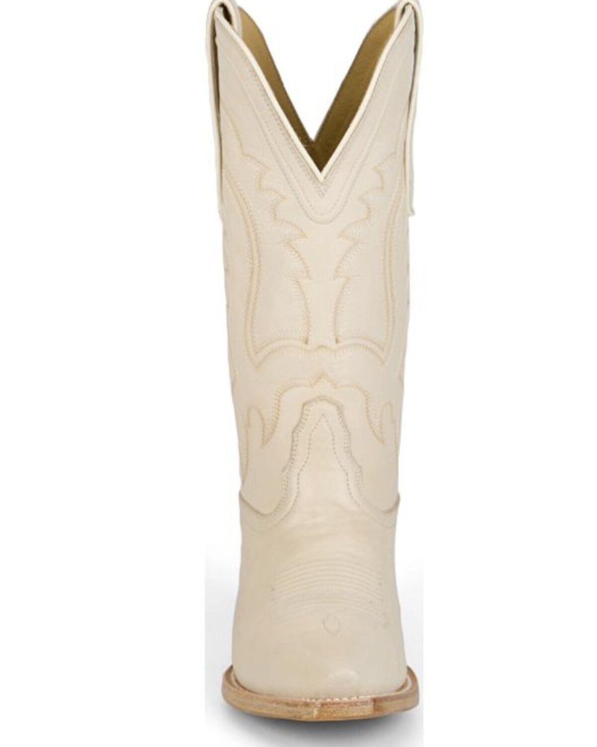 Image #5 - Tony Lama Women's Val Western Boots - Snip Toe, Cream, hi-res