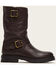 Image #2 - Frye Women's Dark Brown Natalie Mid Engineer Lug Shearling Boots, , hi-res
