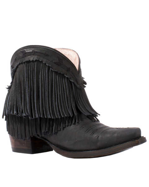 Junk Gypsy by Lane Women's Spitfire Black Fashion Booties - Snip Toe, Black, hi-res