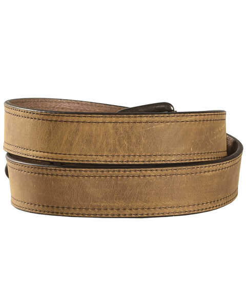 Ariat Men's Basic Jean Leather Belt, Brown, hi-res