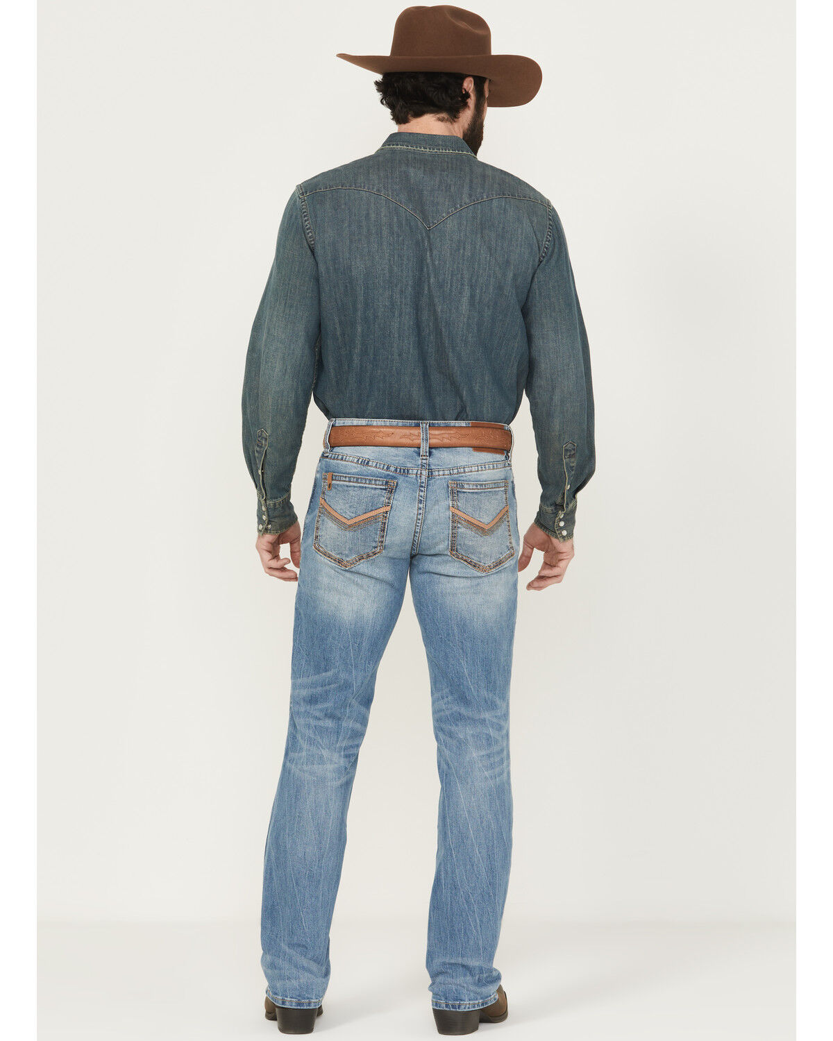 Image #3 - Cody James Men's Gunner Wash Jackson Slim Straight Stretch Denim Jeans, Light Wash, hi-res