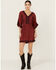 Image #1 - Shyanne Women's Embroidered Dolman Sleeve Mini Dress, , hi-res