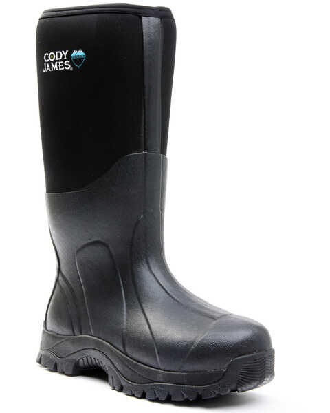 Cody James Men's Glacier Guard Insulated Rubber Boots - Composite Toe, Black, hi-res