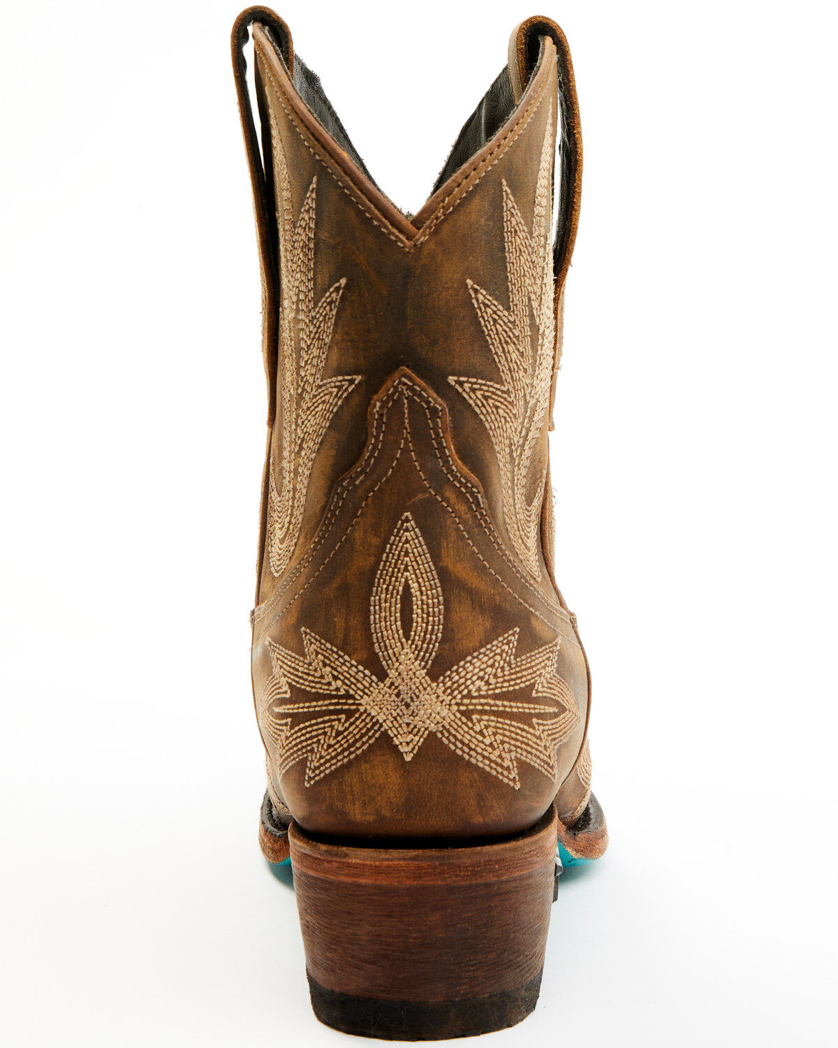 Image #5 - Lane Women's Lexington Western Booties - Snip Toe, Caramel, hi-res