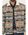 Image #3 - Wrangler Men's Southwestern Print Sherpa Lined Trucker Jacket, Tan, hi-res