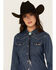 Image #1 - Shyanne Women's Rhinestone Concho Bolo Tie, Silver, hi-res