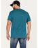 Brothers & Sons Men's Gradient Arrows Logo Graphic T-Shirt , Teal, hi-res