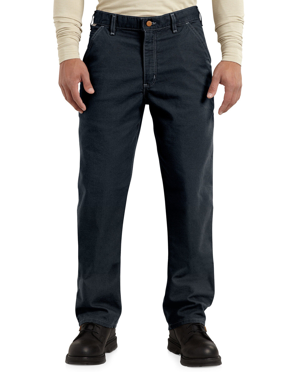 Image #2 - Carhartt Men's FR Washed Duck Work Pants, , hi-res
