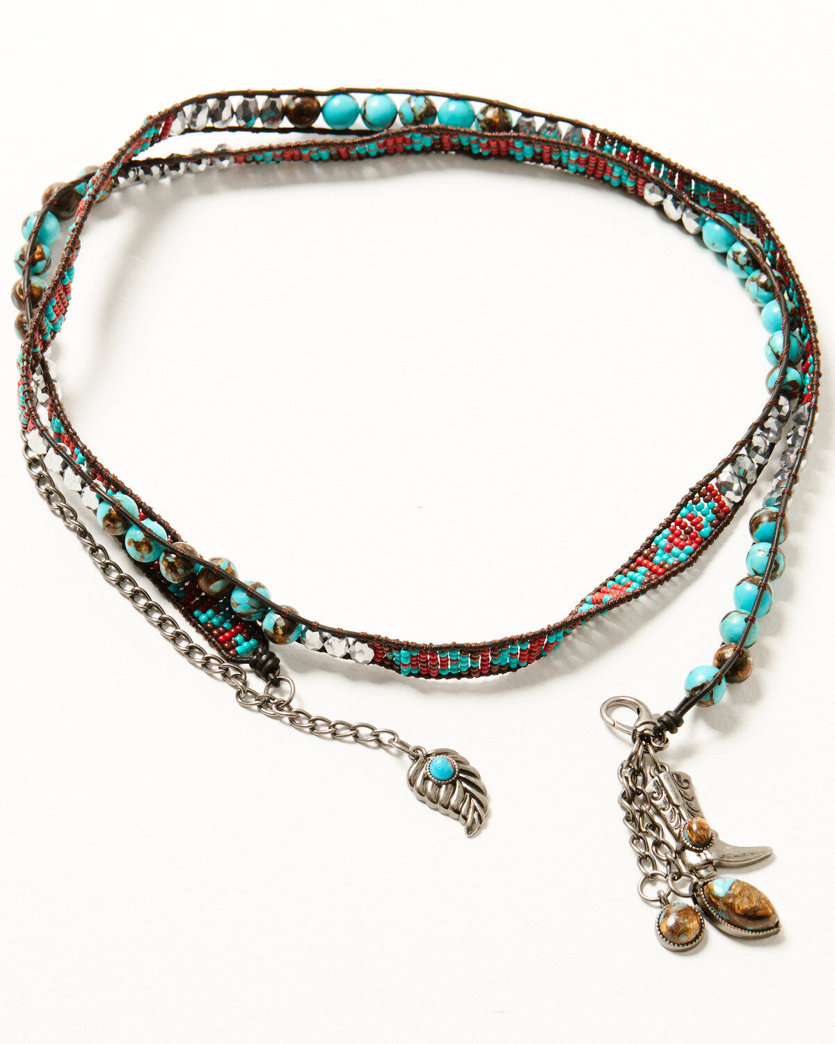 Image #3 - Idyllwind Women's Kaylynn Antique 3-In-1 Beaded Necklace, Bracelet, And Boot Accessory, Silver, hi-res
