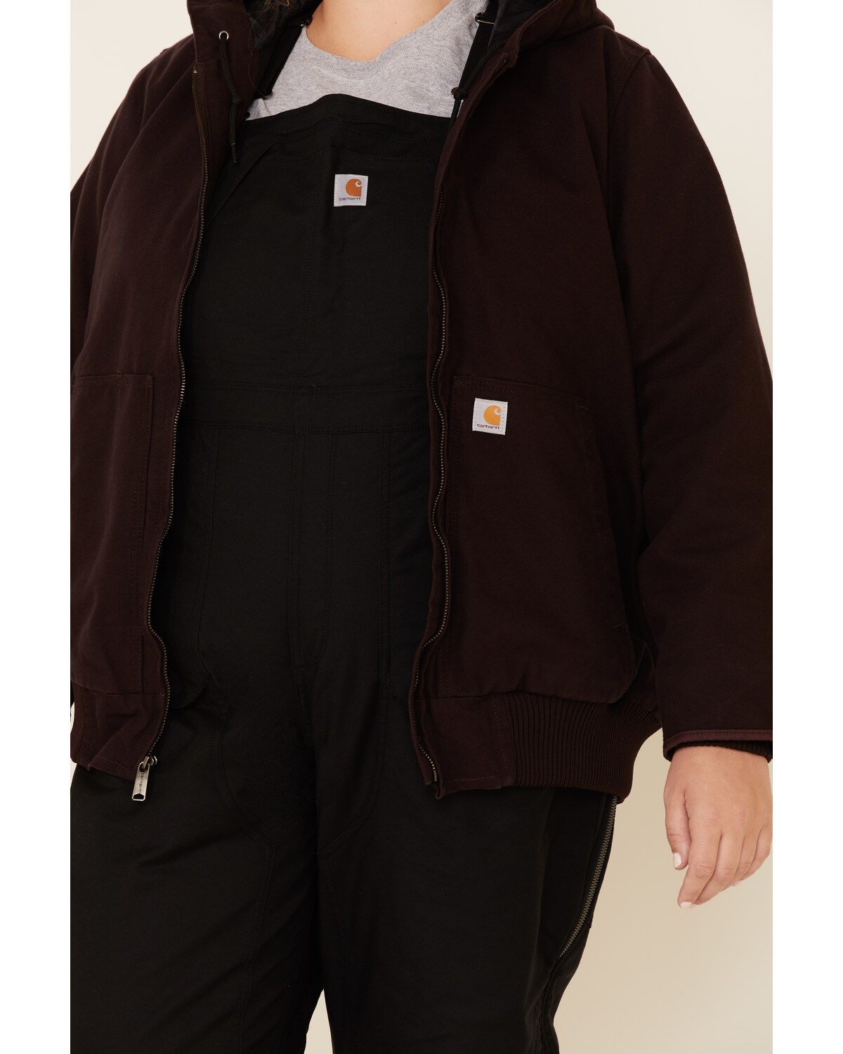 Image #3 - Carhartt Women's Redwood Washed Duck Active Jacket - Plus, , hi-res