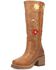 Image #4 - Dingo Women's Floral Bloom Fashion Boots - Round Toe, Tan, hi-res