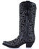 Corral Women's Inlay Embroidery Western Boots - Snip Toe, Black, hi-res