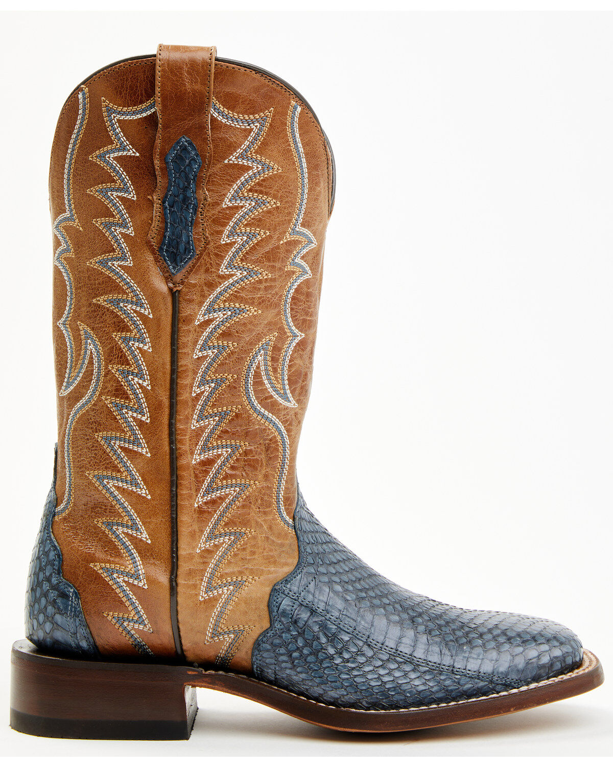 Image #2 - Dan Post Women's Boot Barn Exclusive Exotic Cobra Western Boots - Broad Square Toe, Blue, hi-res