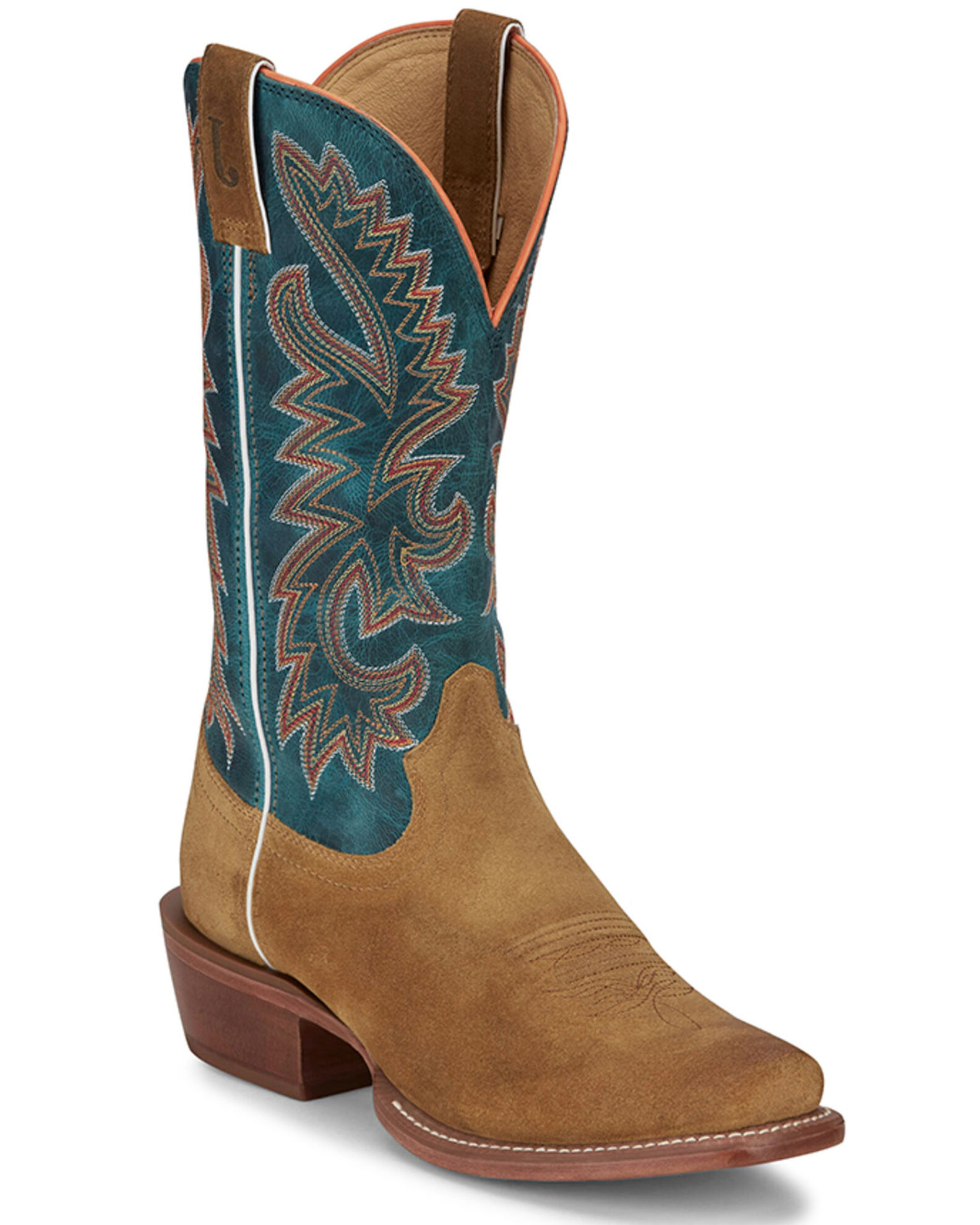 Justin Men s Show Off Western Boots Square Toe