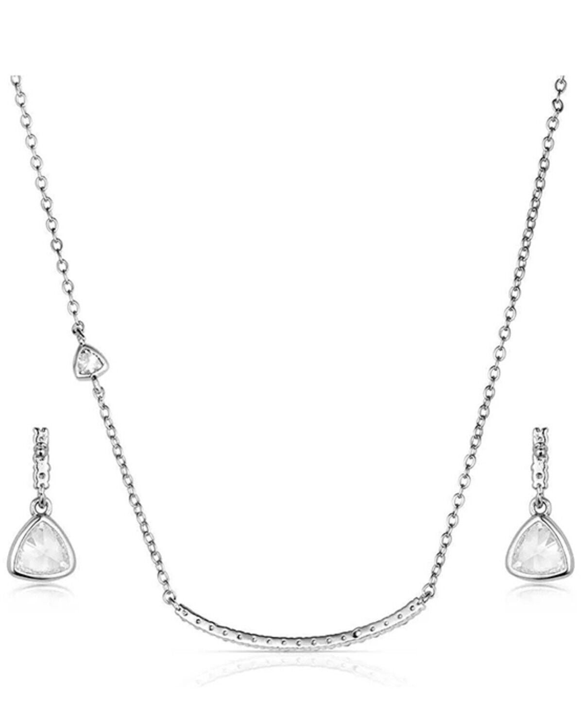 Image #2 - Montana Silversmiths Women's Stars Align Jewelry Set - 2 Piece, Silver, hi-res