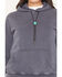 Image #3 - Shyanne Women's Bolo Tie Hoodie, Indigo, hi-res