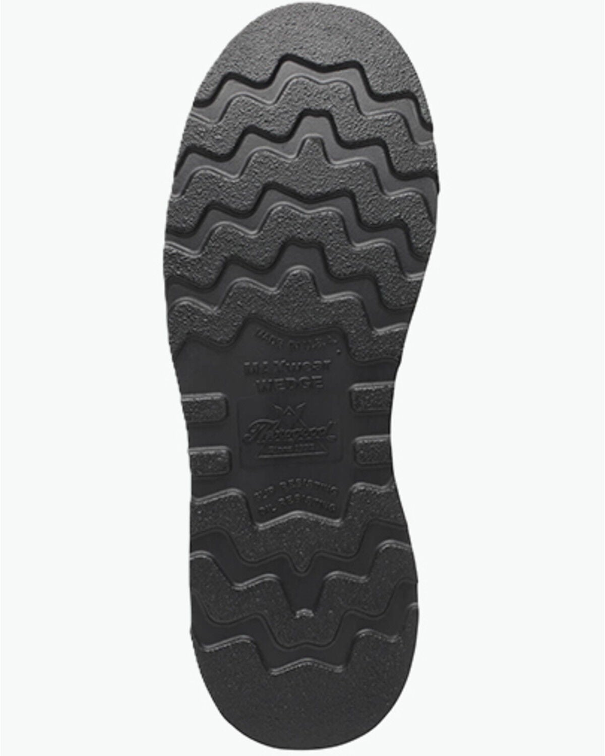 Image #4 - Thorogood Men's 8" American Heritage MAXWear Wedge&trade; Moc Work Boots - Soft Toe, Dark Brown, hi-res