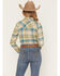 Image #4 - Shyanne Women's Plaid Print Long Sleeve Button-Down Flannel Shirt, Cream, hi-res