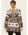 Image #4 - Cripple Creek Women's Southwestern Wrap Hooded Cardigan, Black, hi-res