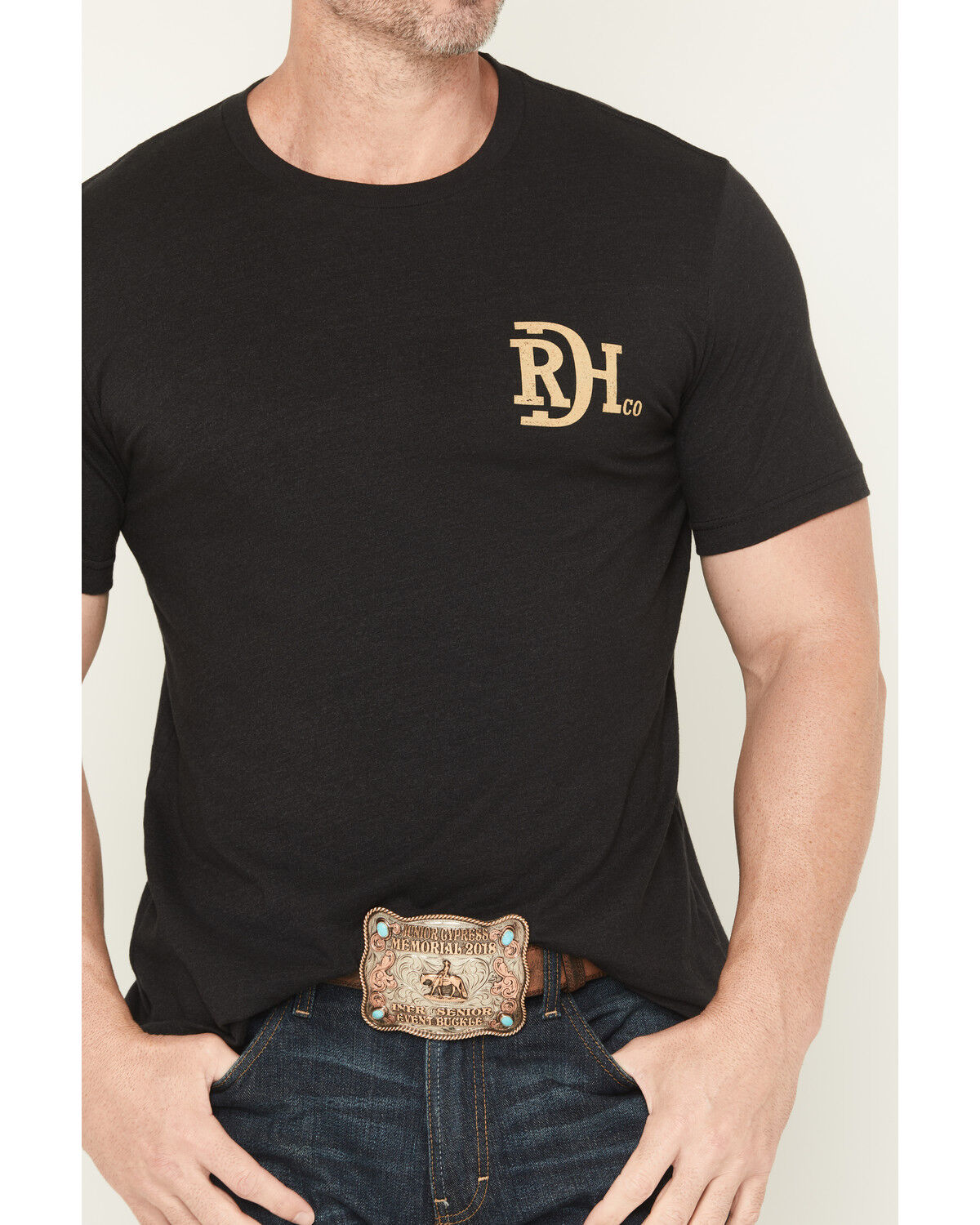 Image #3 - Red Dirt Hat Men's Bass Lighting Short Sleeve Graphic T-Shirt, Charcoal, hi-res