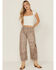 Image #1 - Free People Women's Good Luck Leopard Printed High Rise Barrel Jeans, Multi, hi-res