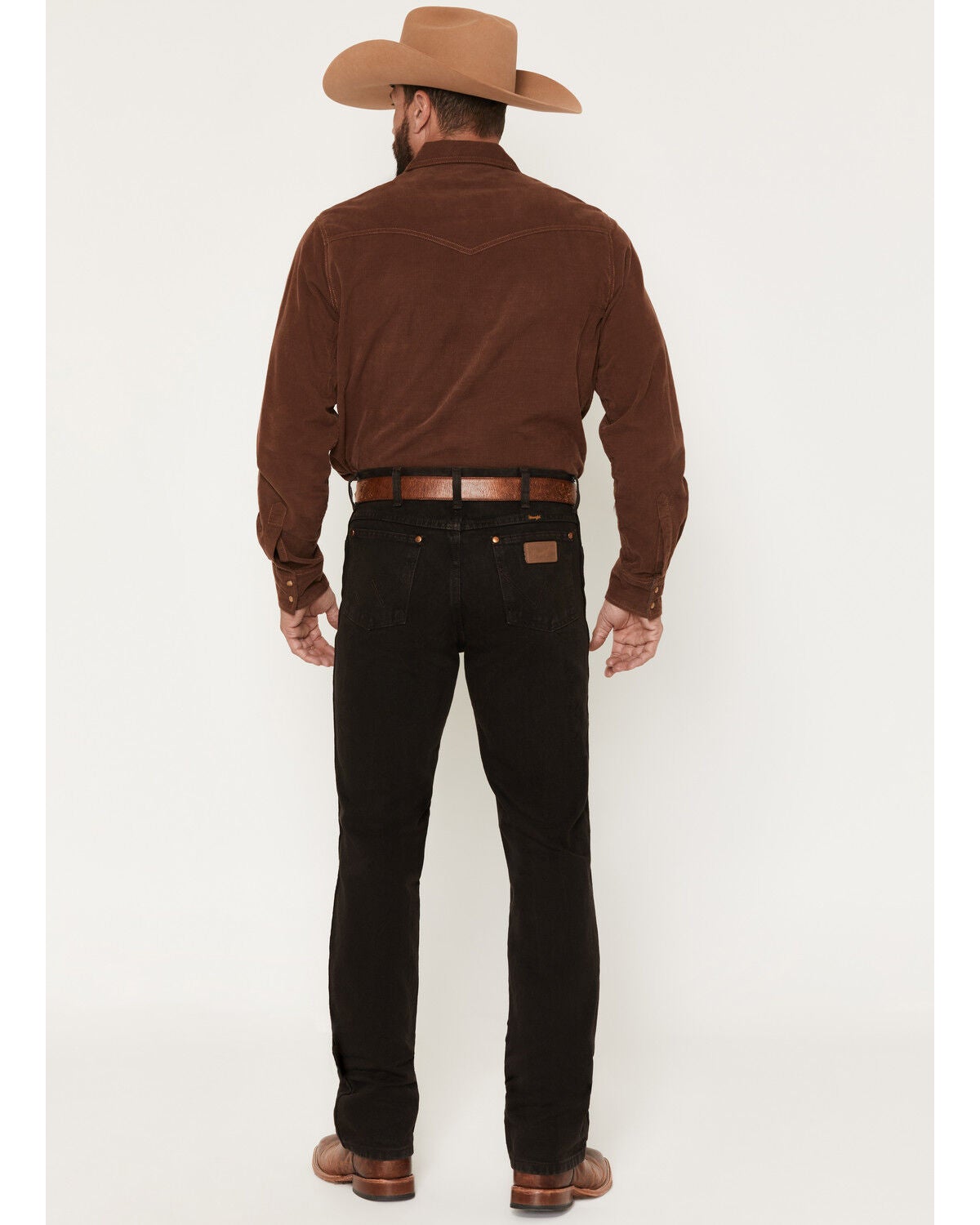Image #3 - Wrangler Men's Slim Fit 936 Cowboy Cut Jeans, Chocolate, hi-res