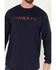 Image #3 - Hawx Men's FR Long Sleeve Pocket Henley Shirt, Navy, hi-res