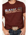 Image #3 - RANK 45® Men's Photoreal Logo Short Sleeve T-Shirt, Burgundy, hi-res