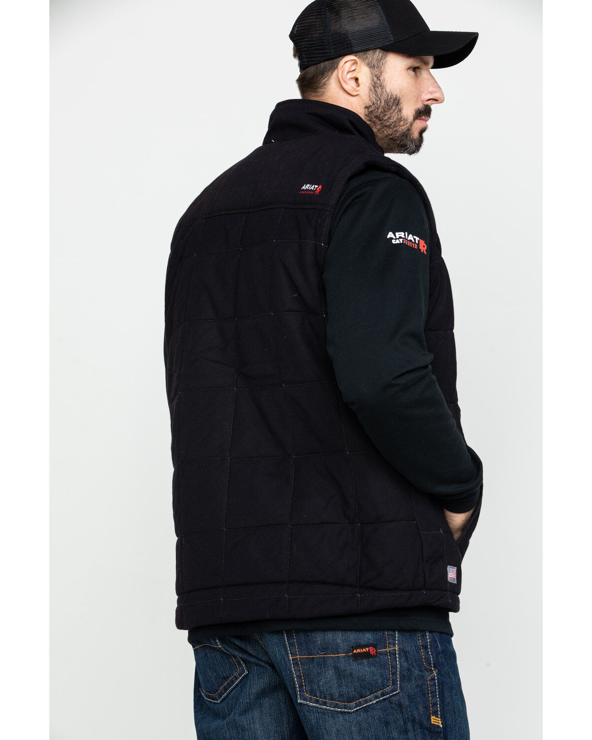 Image #2 - Ariat Men's FR Crius Insulated Work Vest - Big, , hi-res