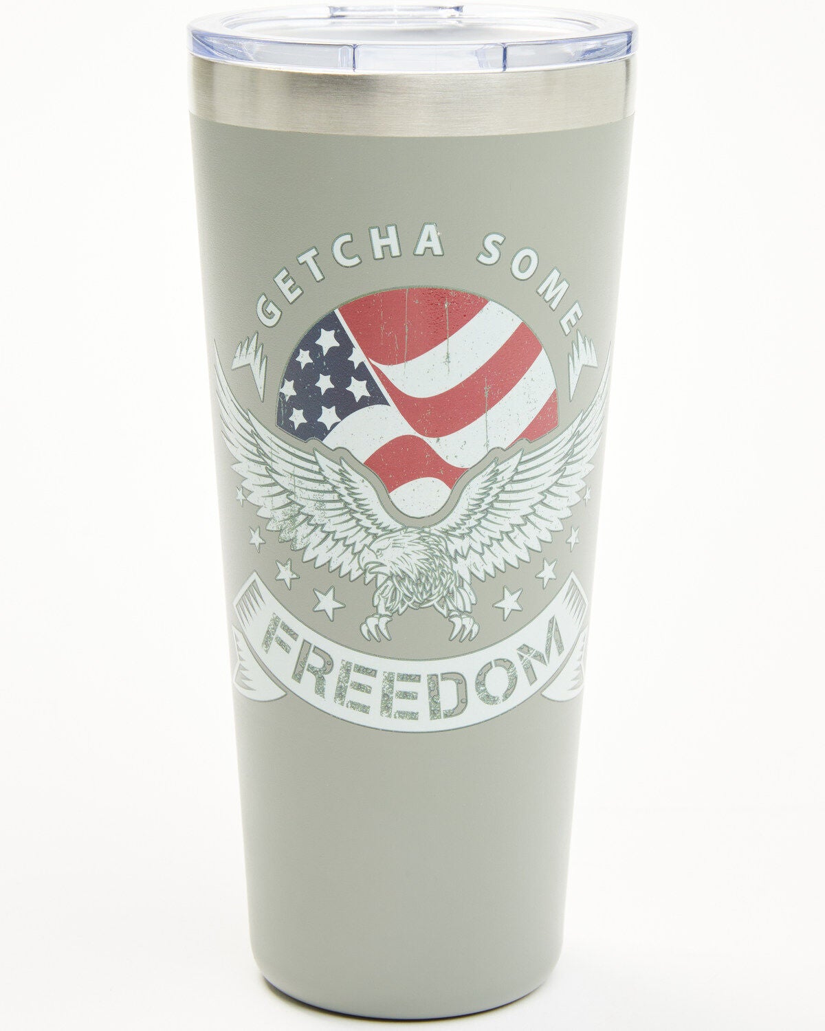 Boot Barn Getcha Some Freedom 32oz Tumbler, Olive, hi-res