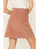 Maggie Sweet Women's Danna Corduroy Button Down Skirt, Rose, hi-res