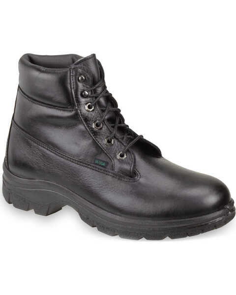 Image #1 - Thorogood Women's 6" SoftStreets Postal Certified Waterproof Work Boots - Soft Toe, Black, hi-res