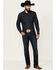 Image #1 - Kimes Ranch Men's Roger Dark Wash Stretch Slim Bootcut Jeans, Blue, hi-res