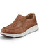Image #2 - Justin Men's Hazer Tan Full Quill Ostrich Print Shoes - Moc Toe, , hi-res