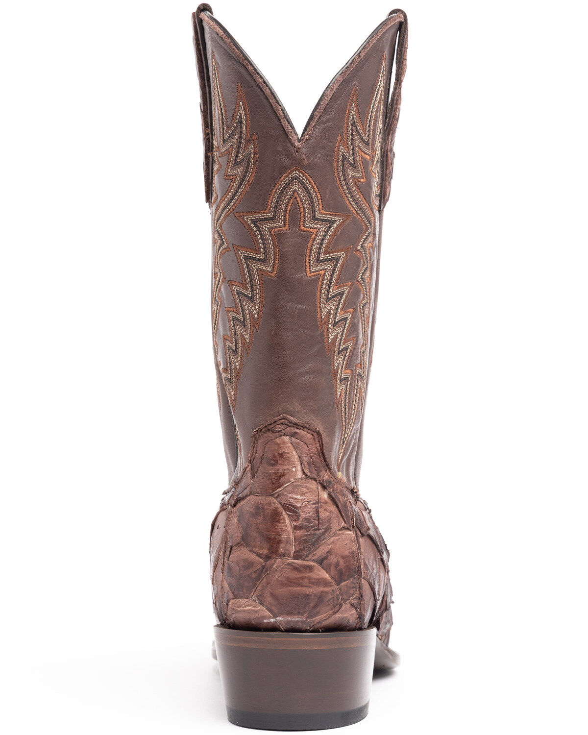 Image #5 - Cody James Men's Coffee Shiny Exotic Pirarucu Western Boots - Square Toe, , hi-res