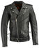 Image #1 - Milwaukee Leather Men's Classic Side Lace Concealed Carry Motorcycle Jacket - Tall, Black, hi-res