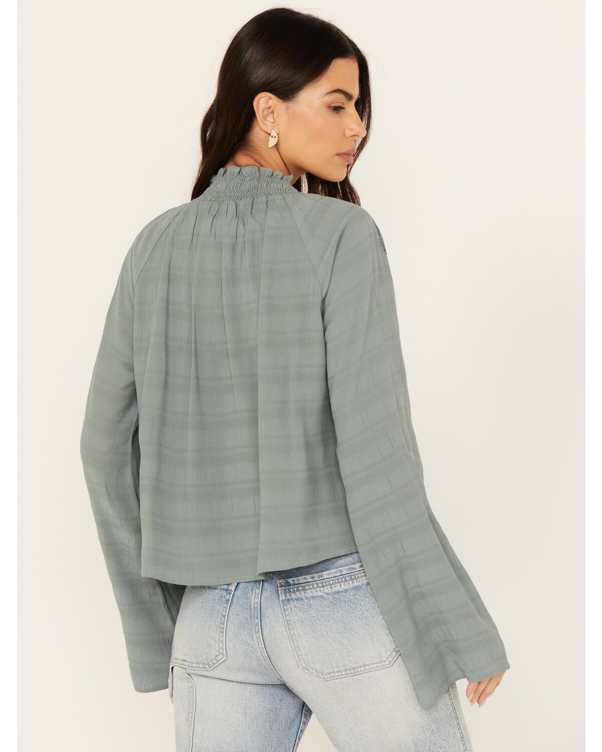Image #4 - Cleo + Wolf Women's Cropped Button-Down Blouse, , hi-res