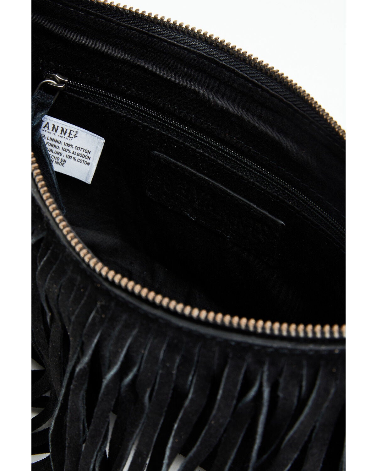 Image #4 - Shyanne Women's Maren Suede Fringe Shoulder Bag, Black, hi-res