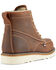 Image #2 - US Boot Men's 6" Bravo Wedge Sole Moc Work Boots - Composite Toe, Brown, hi-res