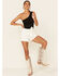 Image #1 - Vigoss Women's High Rise Self Belted Shorts, , hi-res