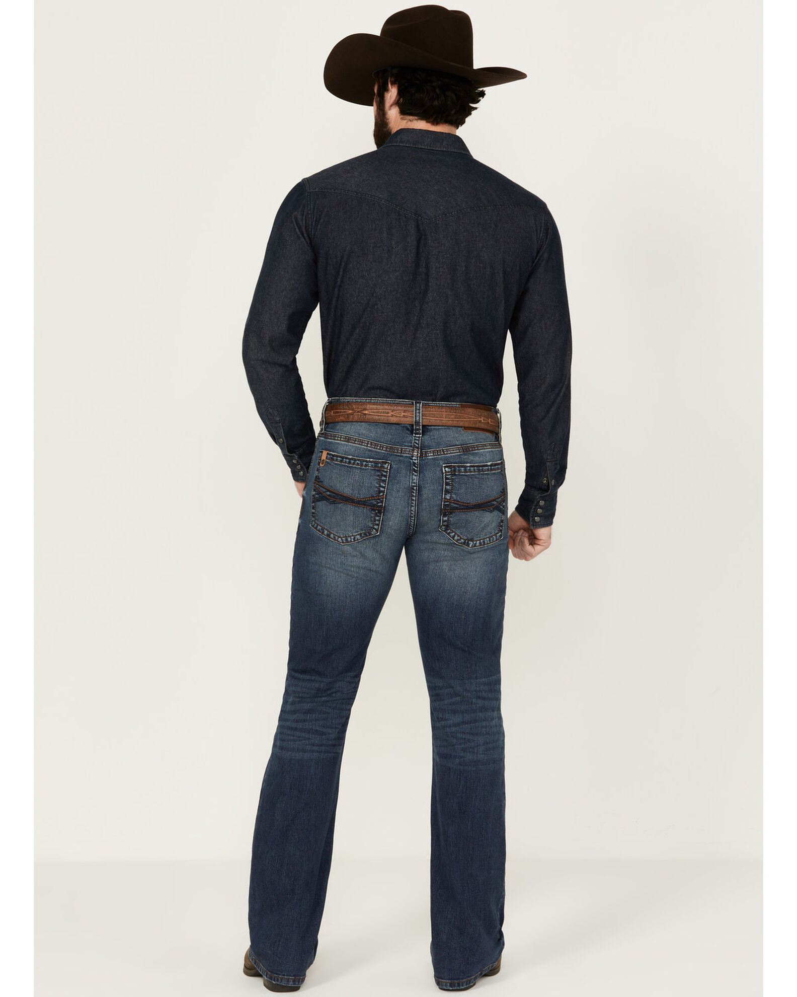 RANK 45 Men s Yuma Medium Wash Slim Bootcut Stretch Denim Performance Jeans Boot Barn